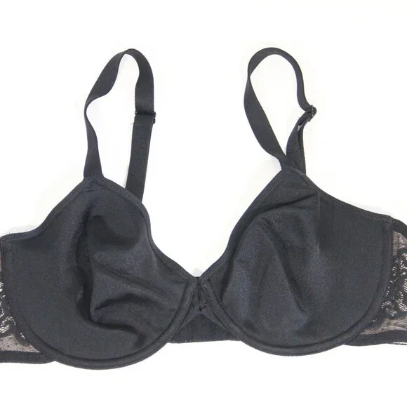 Wacoal So Sleek Full Figure Bra 36D Women Underwire Black 855137 - Picture 2 of 9